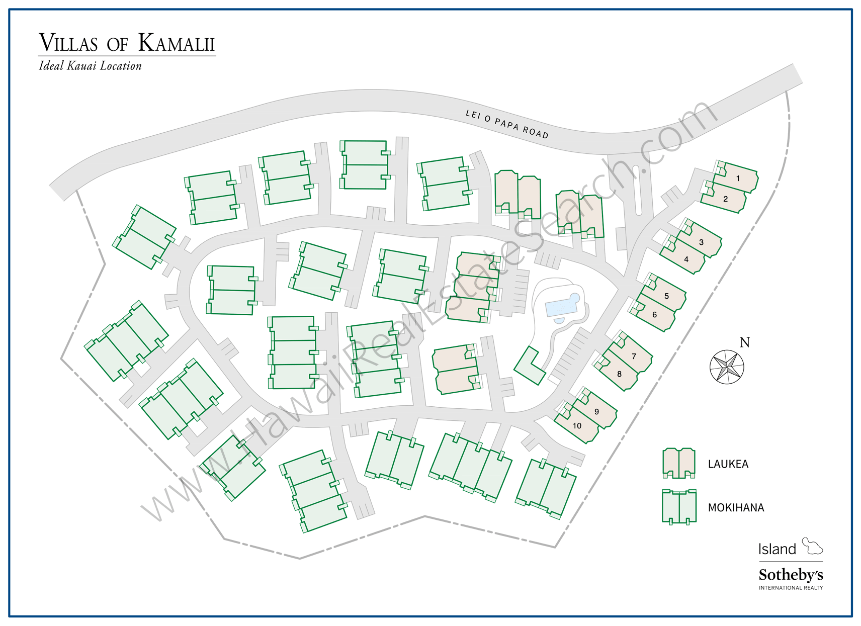 Villas of Kamalii Property Map